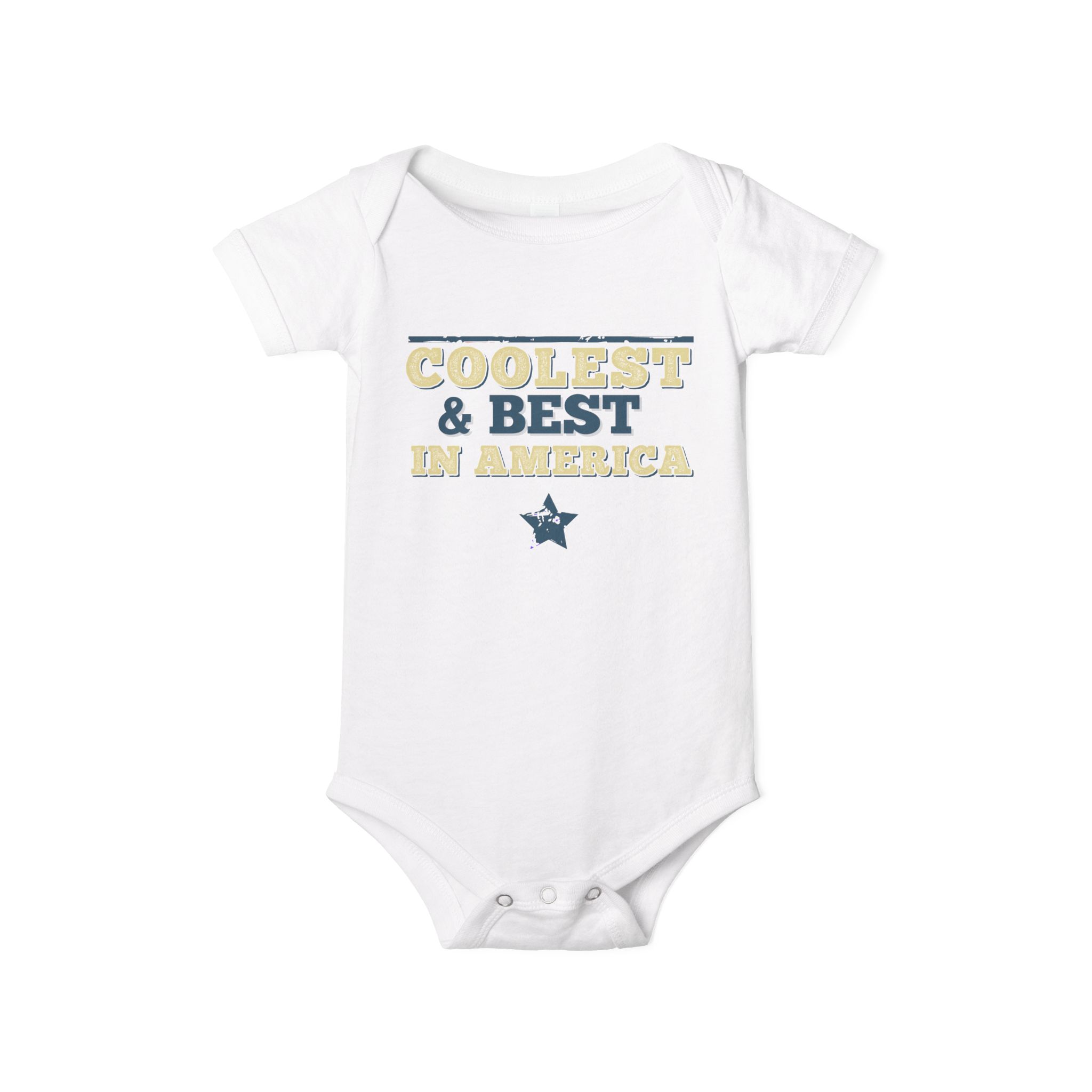 Coolest & Best Infant Jersey One Piece - Baby Bodysuit for Little Stars